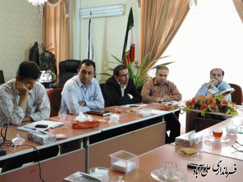 جلسه بررسی کنترل سیلاب شهری فاضل آباد