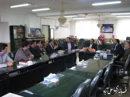 دیدارمسئول اعتبارات پست بانک استان گلستان بافرماندار