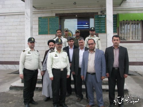 بازدید فرماندار علی آباد کتول از کلانتریهای شهرستان 