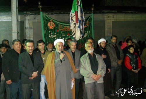 مراسم پیوند و اتحاد هیئات های علی آباد کتول در تاسوعای حسینی