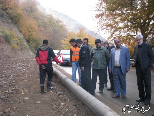 بازدید  فرماندار از پروژه گازرسانی روستاهای کوهستانی 