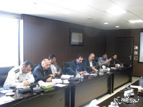 جلسه ساماندهی تردد وسائط سنگین در علی آباد کتول برگزار شد