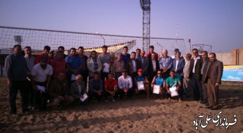 کسب مقام اول مسابقات والیبال ساحلی قهرمانی استان گلستان توسط تیم شهرداری شهر مزرعه کتول