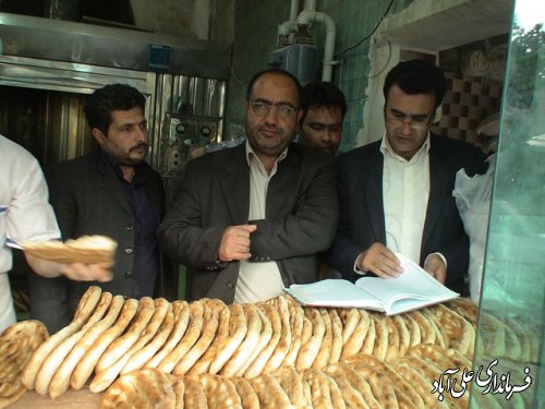 بازدید سرزده فرماندار علی آباد کتول  از نانوایی ها