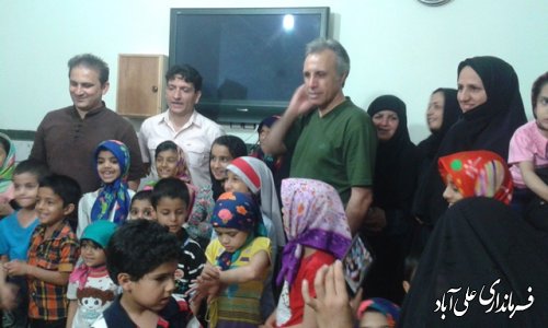 حضور عموهای فیتیله ای در جمع کودکان موسسات خیریه شهرستان علی آباد کتول 