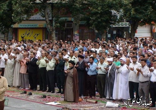 شکوه بندگی خالصانه در نماز عید فطرشهرستان علی آبادکتول