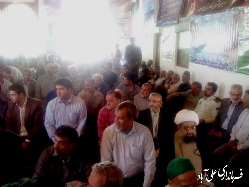 مراسم آخرین روزازهفته دولت درشهرستان علی آباد کتول