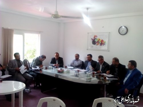 جلسه معاونین فرمانداران استان گلستان در علی آباد کتول