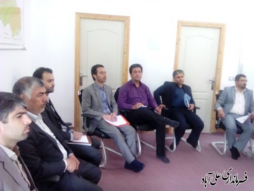 جلسه معاونین فرمانداران استان گلستان در علی آباد کتول