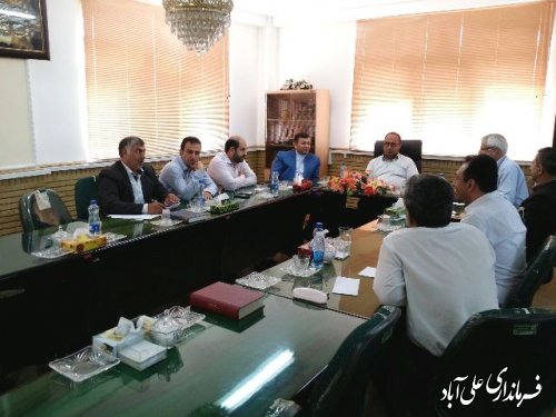 برگزاری جلسه فرماندار علی آباد کتول با مسئولین کمیته های انتخابات