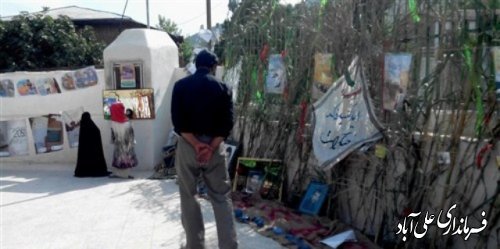 نمایشگاه فرهنگی "تلنگر ارزش ها"در عباس آباد