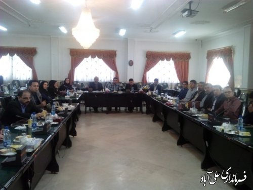 برگزاری جلسه شورای اداری بیمه سلامت استان گلستان در فرمانداری 