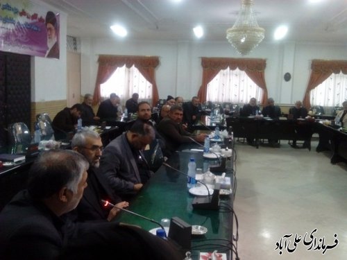 برگزاری جلسه مسئولین هیئت های مذهبی با فرماندار علی آبادکتول 