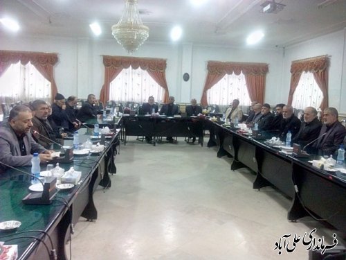 برگزاری جلسه مسئولین هیئت های مذهبی با فرماندار علی آبادکتول 