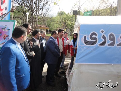 بازدید فرمانداراز کمپهای نوروزی شهرستان علی آباد کتول