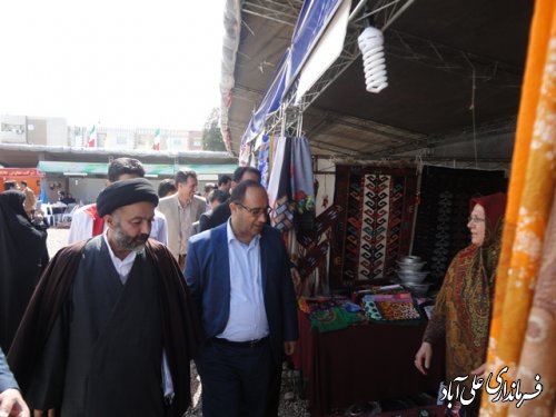بازدید فرمانداراز کمپهای نوروزی شهرستان علی آباد کتول