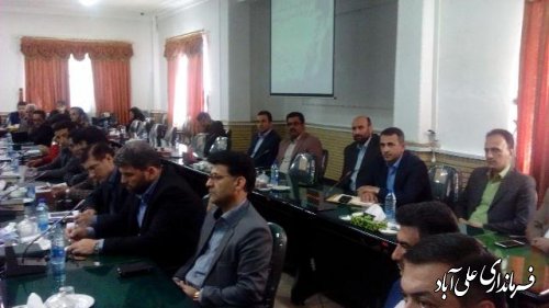 دومین جلسه شورای اداری شهرستان علی آباد کتول برگزارشد
