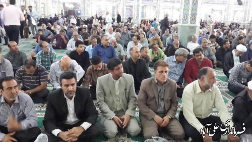 آیین سومین روز شهادت فرهنگی مدافع حرم گلستان در علی آبادکتول 