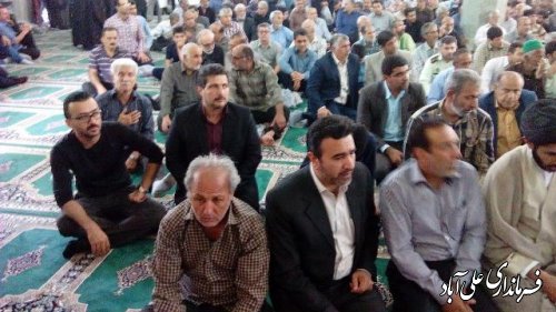 آیین سومین روز شهادت فرهنگی مدافع حرم گلستان در علی آبادکتول 