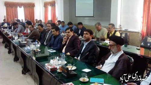 پنجمین جلسه شورای اداری علی آباد کتول برگزارشد