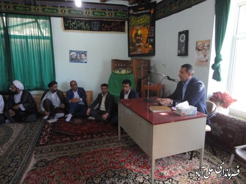 آیین افتتاح متمرکز پروژه های هفته دولت در بخش مرکزی شهرستان علی آباد کتول