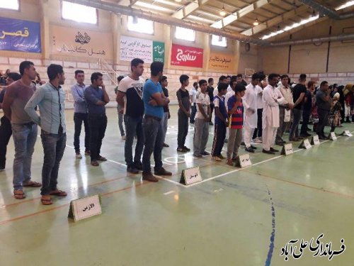 افتتاحیه اولین دوره مسابقات جام روستا قهرمان در شهرستان علی آباد کتول 