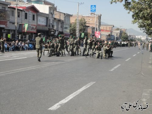 نمایش اقتدار یگان های مسلح در علی آباد کتول