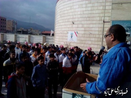 مانور زلزله و ایمنی در مدارس علی آباد کتول برگزار شد