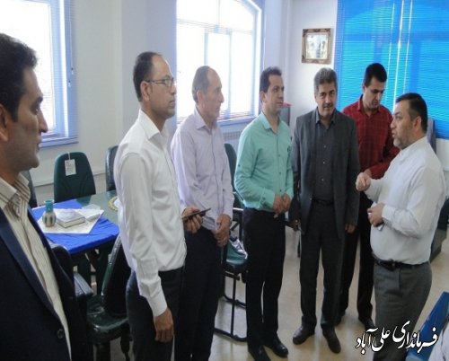دیدار کارکنان آموزش و پرورش شهرستان با فرماندار علی آباد کتول