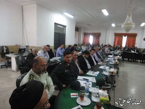 ششمین جلسه شورای اداری علی آباد کتول برگزارشد