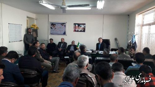 جلسه انتخاب اعضای شورای بخش مرکزی علی آبادکتول برگزار شد