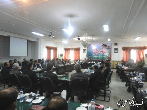 هشتمین جلسه شورای اداری شهرستان علی آباد کتول برگزار شد
