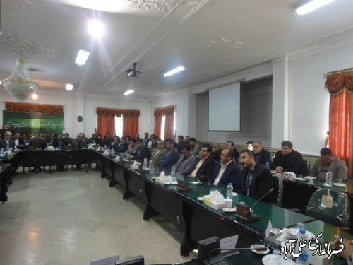هشتمین جلسه شورای اداری شهرستان علی آباد کتول برگزار شد