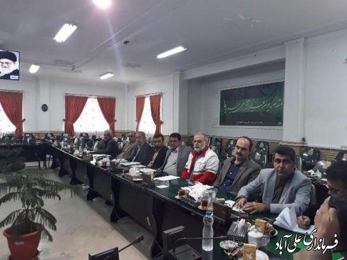 جلسه کارگروه سلامت و امنیت غذایی در فرمانداری علی آباد کتول برگزارشد