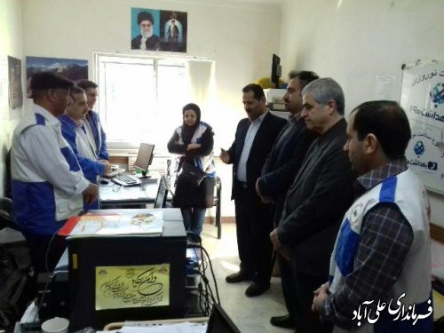 بازدید فرماندار از شبکه بهداشت ودرمان علی آباد کتول