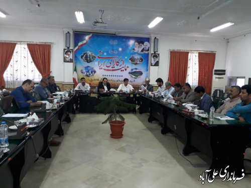 جلسه ستاد پشتیبانی اربعین حسینی در فرمانداری علی آباد کتول برگزار شد