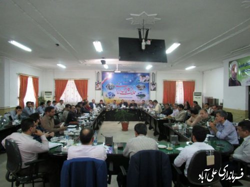 جلسه کارگروه اشتغال و سرمایه گذاری شهرستان علی آباد کتول برگزار شد