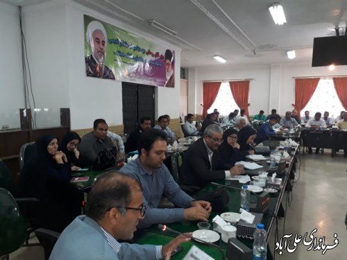 جلسه ستاد راهبردی اقتصادمقاومتی شهرستان علی آباد کتول برگزار شد