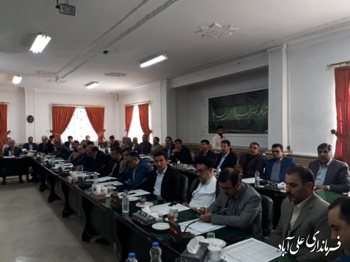  جلسه شورای اداری شهرستان علی آباد کتول برگزارشد
