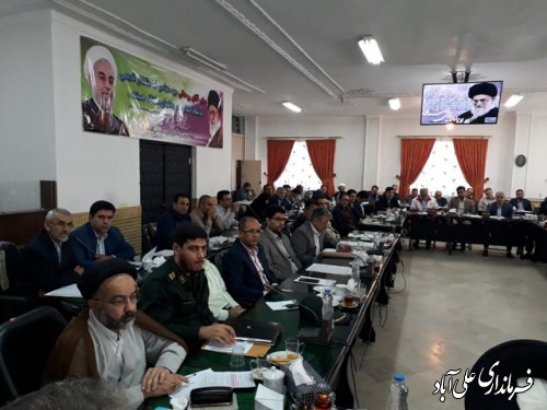  جلسه شورای اداری شهرستان علی آباد کتول برگزارشد