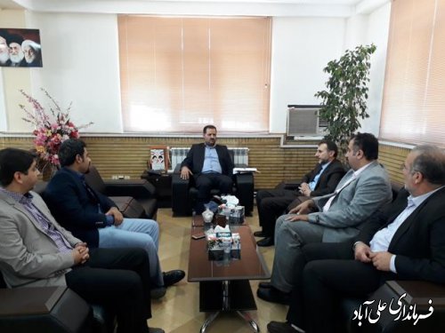 دیدار معاونت غذا و داروی دانشگاه علوم پزشکی استان گلستان با فرماندار 