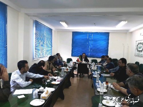 جلسه کمیسیون کارگری شهرستان علی آباد کتول برگزارشد 