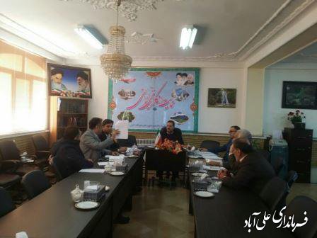 برگزاری جلسه رفع اختلاف بین دو دستگاه اجرایی در شهرستان علی آبادکتول