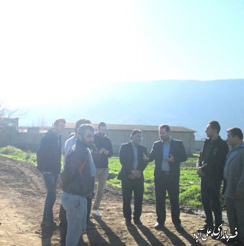 بازدید فرماندار از پروژه های آب و فاضلاب روستایی در علی آباد کتول