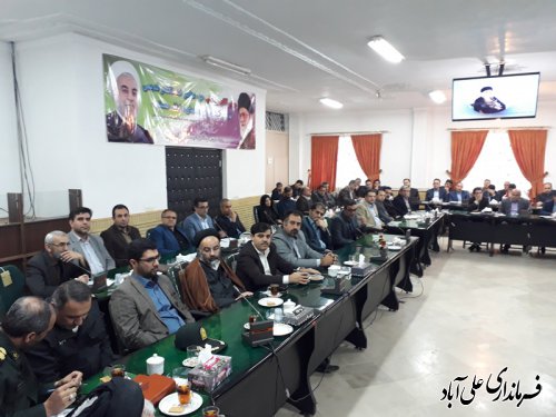 نهمین جلسه شورای اداری علی آباد کتول برگزارشد