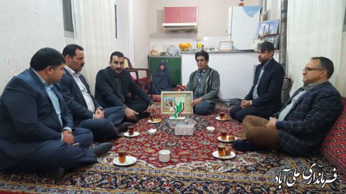 دیدار با خانواده معزز شهدای والامقام سیدحسین حسینی ساوری و رمضان منتظری 