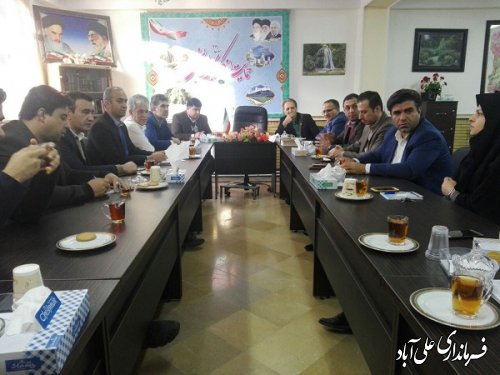 برگزاری جلسه داخلی کارکنان فرمانداری شهرستان علی آبادکتول