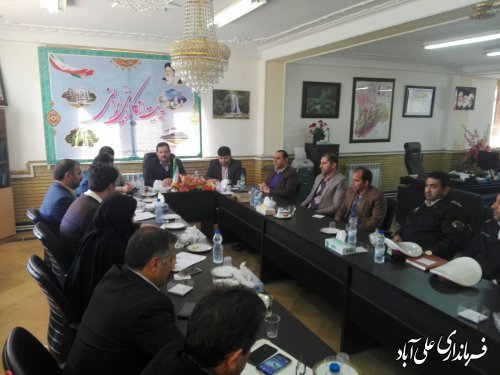 برگزاری جلسه شورای ترافیک شهرستان علی آبادکتول