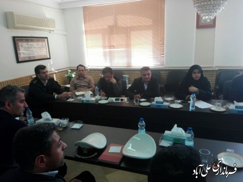 برگزاری جلسه شورای ترافیک شهرستان علی آبادکتول