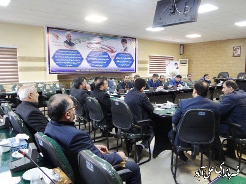 جلسه شورای هماهنگی مبارزه با مواد مخدر شهرستان علی آبادکتول